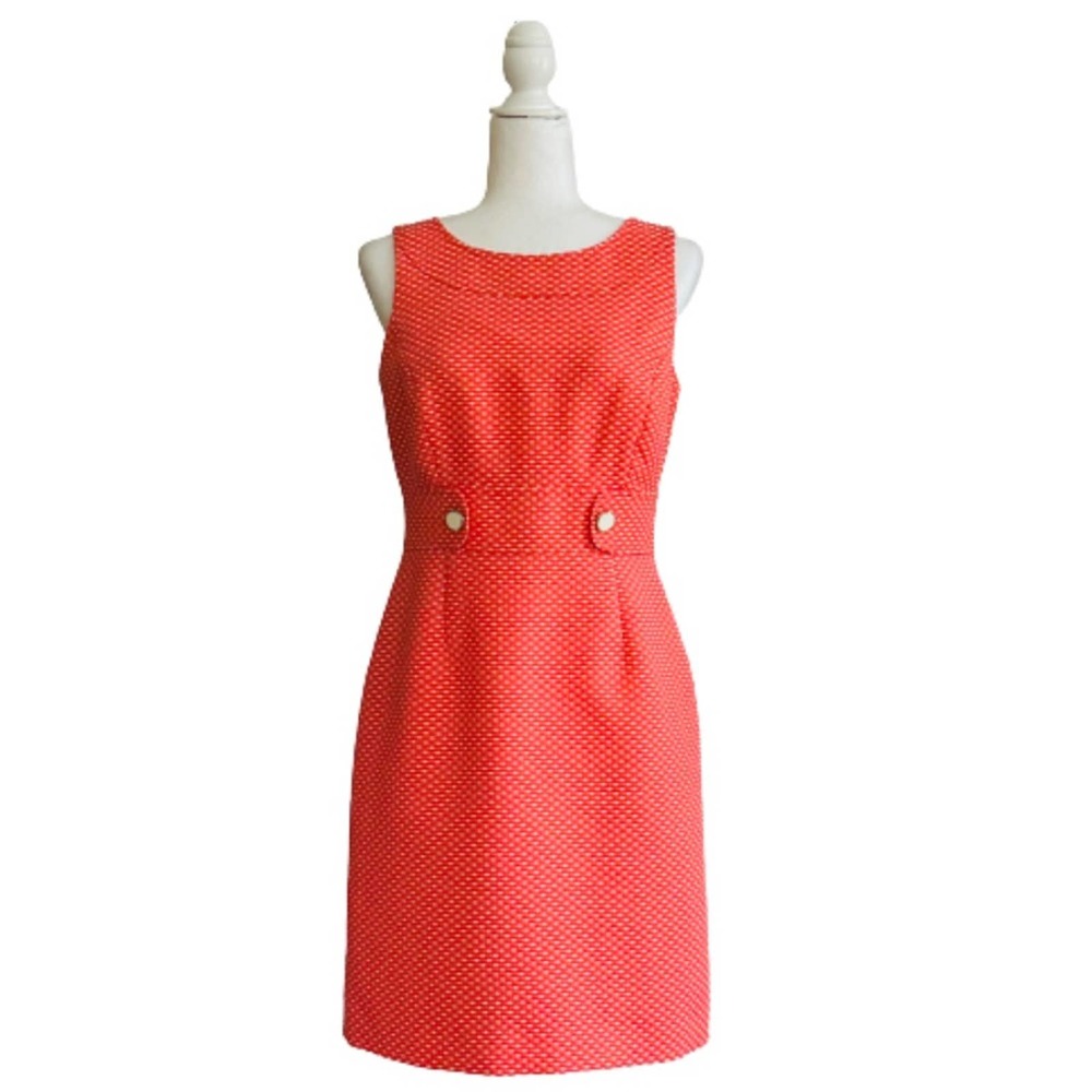 Tahari Red Sleeveless Dress
